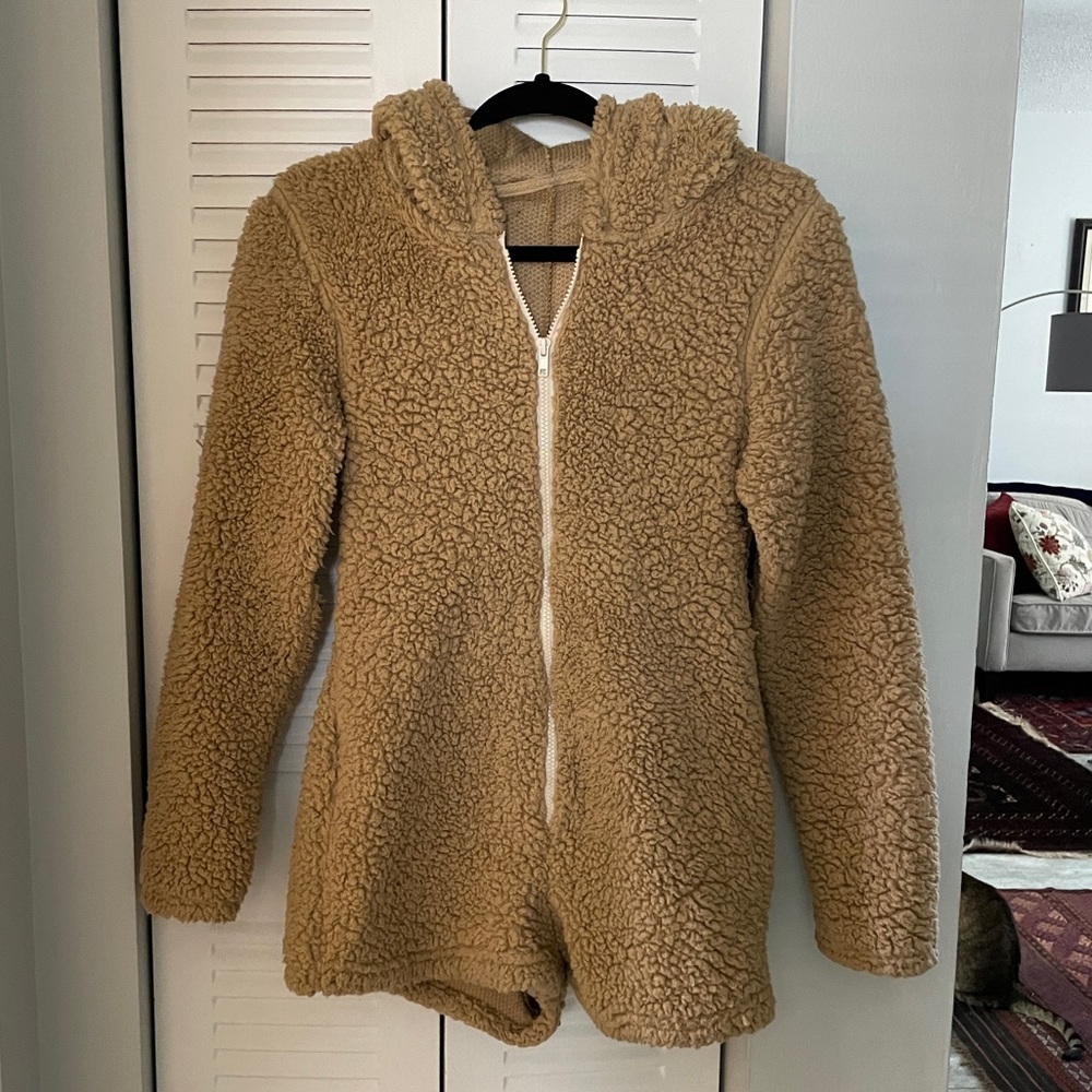 Cozy Tan Sherpa Hoodie